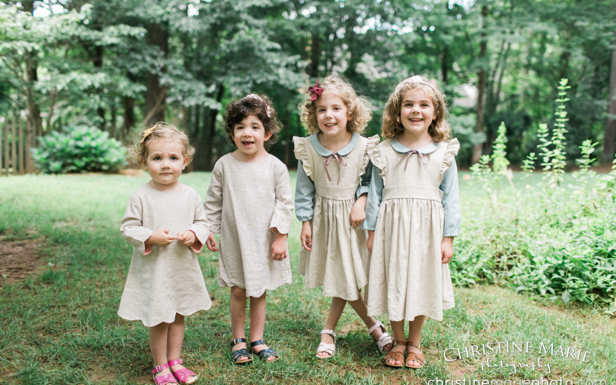 Extended Family Photos ~ 5 little girls | Marietta Family Photographer