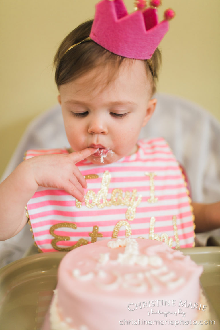 Baby Girl Turns One ~ Cake Smash { Cumming Baby Photographer}