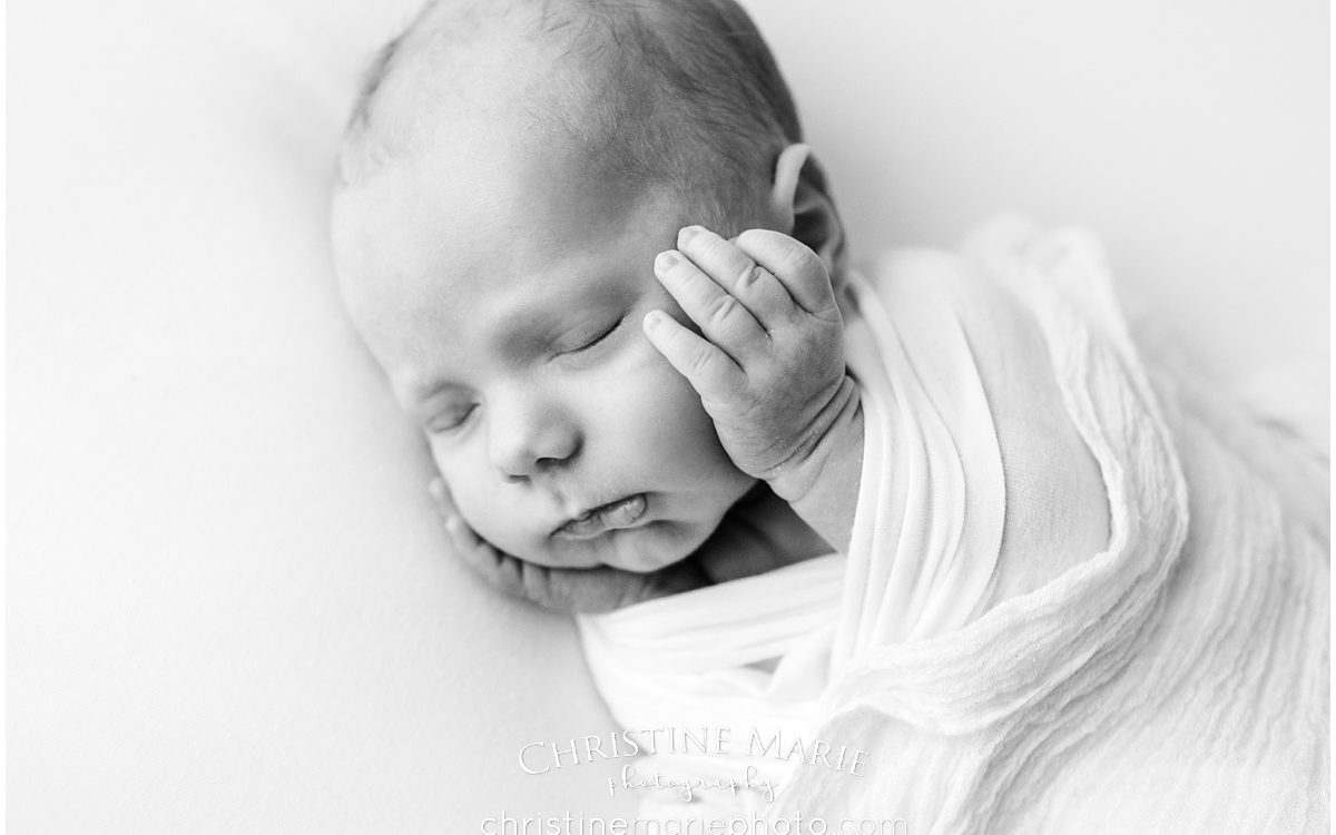 3 week old baby boy studio newborn session | Atlanta Newborn Photographer