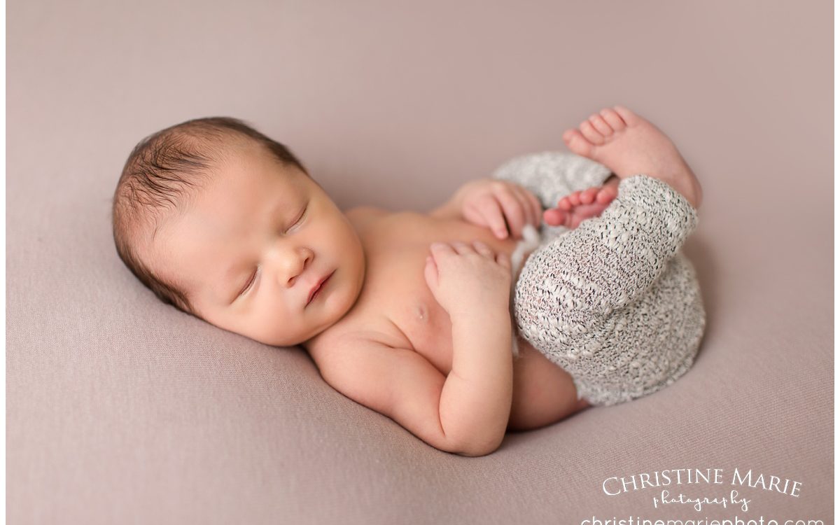 Baby boy one week old ~ studio newborn session | Alpharetta Newborn Photographer