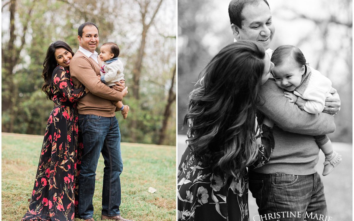 Family of 3 fall photo session ~ Barrington Hall | Roswell Family Photographer