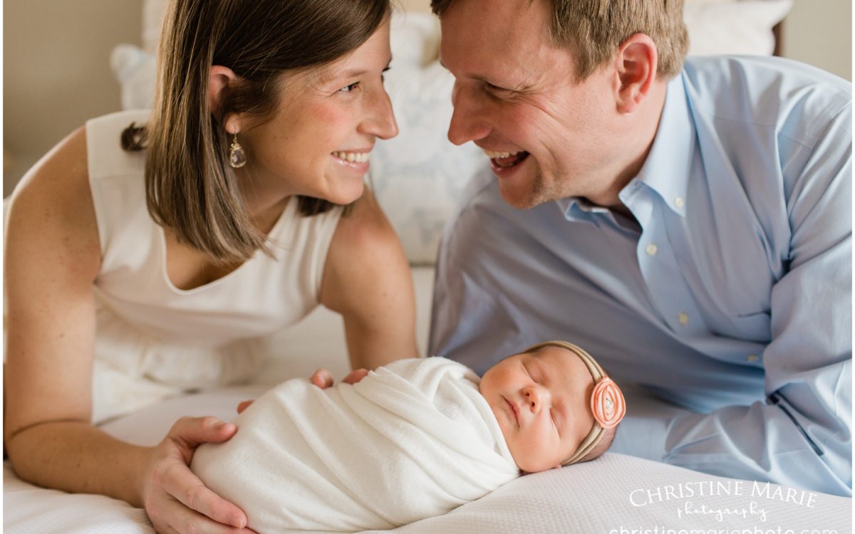 Lifestyle newborn session, baby girl makes 4! | Atlanta Newborn Photographer