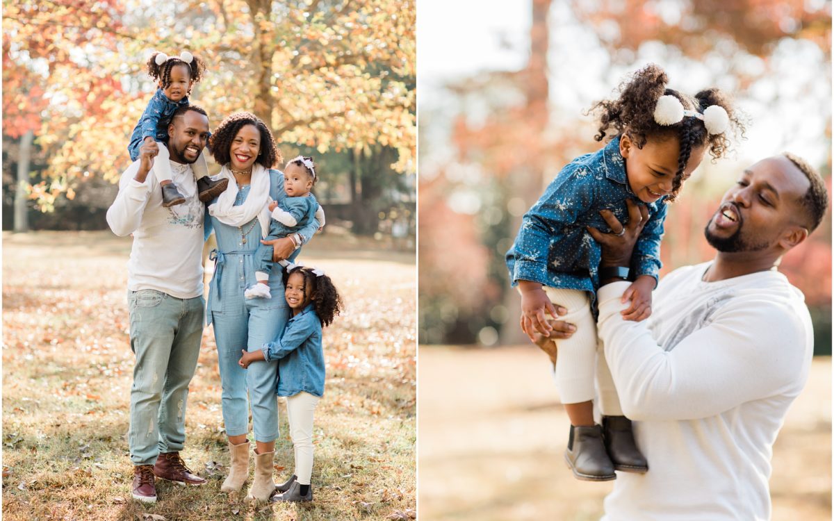 Fall Family Photography | Glowing & warm family photo session | Roswell, GA