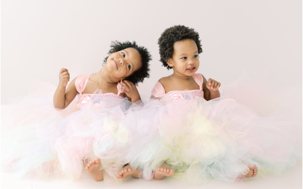 Atlanta Child Photographer | Twin Girls Ballet Milestone Session